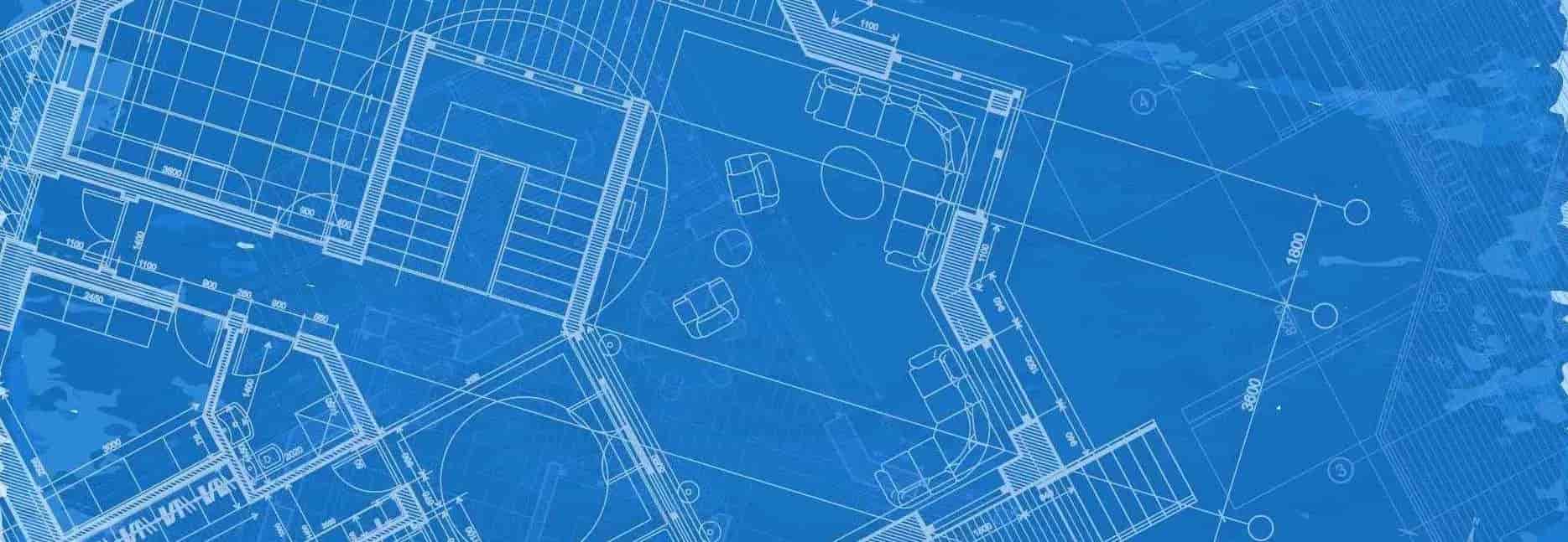 engineers blueprint of building