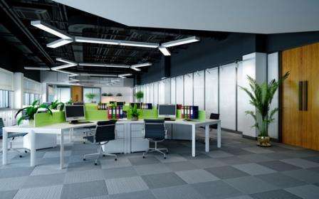 newly fitted office block