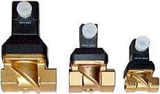 solenoid valves in three sizes